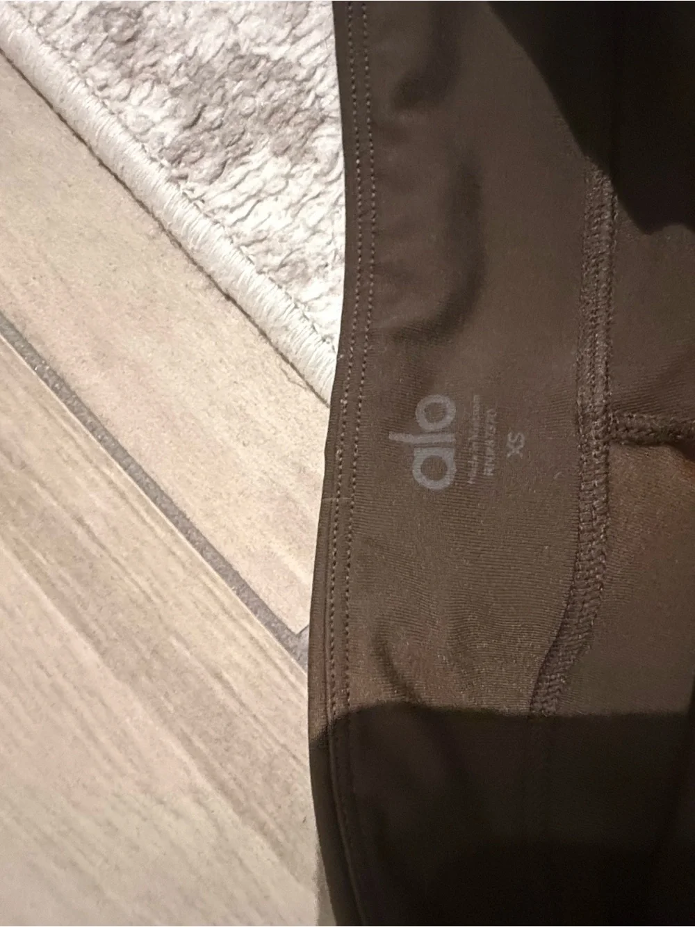 ALO Yoga Brown Boot-Cut Split-Hem Pants